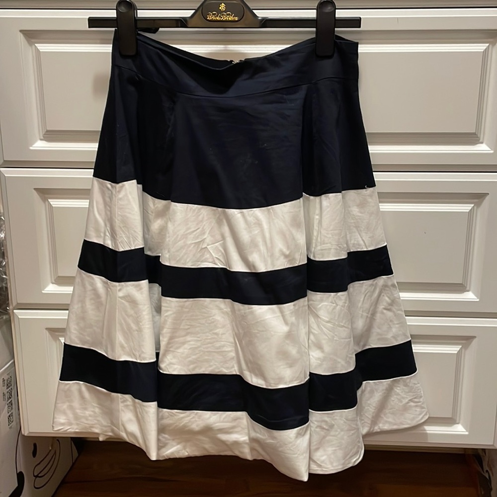 A line color block skirt
